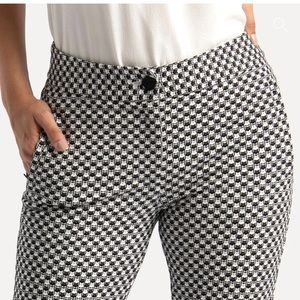 Skinny-Leg Cigarette Dress Pant Yoga Pants Catstooth cat pattern! 🐈‍⬛🐈‍⬛🐈‍⬛